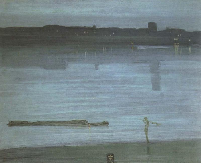 James Mcneill Whistler nocturne blue and silver chelsea China oil painting art
